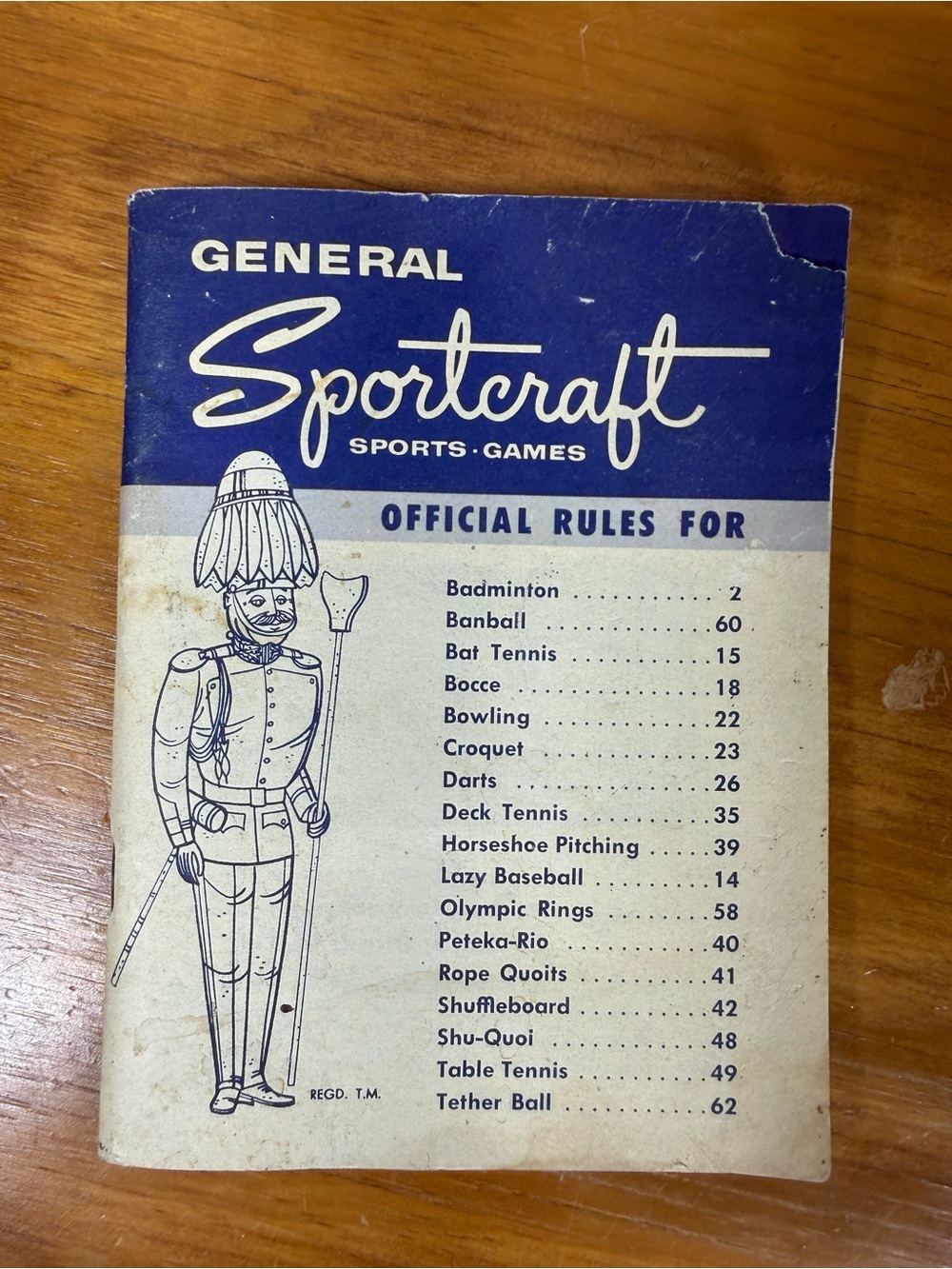 Sportscraft Game Rules Booklet
